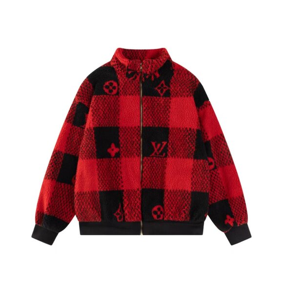 Louis Vuitton Fleece Long-Sleeve Stand Collar Jacket - Picture 1 of 8